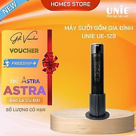 Máy Sưởi Gốm Nóng Lạnh Đa Năng Tiêu Chuẩn Đức 10 Độ Tới 35 Độ UNIE UE-129 Cảm Ứng Và Remote Công Suất 2200W- Hàng Chính Hãng