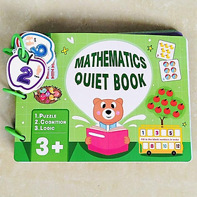 Đồ Chơi Học Liệu Bóc Dán Toán Học Montessory Cho Bé, Học Liệu Busy Book Giáo Dục Sớm Cho Bé Từ 3 Tuổi