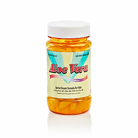 Hình ảnh Thực phẩm chức năng viên uống đẹp da-giải độc-Aloe vera sữa ong chúa-nha đam-Robinson Pharma usa-chai 100 viên