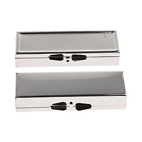 Pill Box, Cute Size for Purse Metal Locking Small Daily Case for Travel