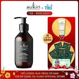 Sữa rửa mặt dành cho nam Sukin For Men Facial Cleanser 225ml