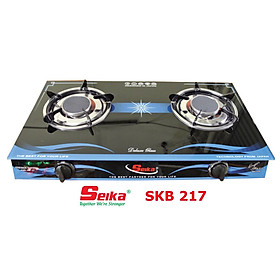 Mua Tặng nước rửa chén Chie! 1.5L khi mua Bếp gas đôi mặt kính (sen hồng ngoại) SKB 217 - hàng chính hãng