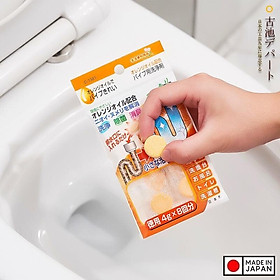 Set 07 viên tẩy rửa khử mùi ống nước hương cam 4gx7 viên - Made in Japan