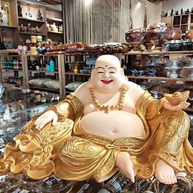 Mua Tượng Phật Hoa Tiên- Di lặc tam tài 25cm ngang 45cm sâu 28cm