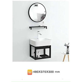 Mua BỘ 4 MÓN TỦ + CHẬU LAVABO + KỆ GƯƠNG + GƯƠNG