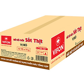 Mì bò Vifon 75g Thùng 12 Tô
