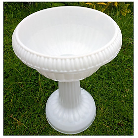 5 Chậu LY nhựa kèm ĐẾ tách rời, trồng hoa, cây cảnh, sen... Size3  Kt: 30x45