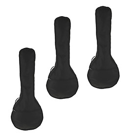 3  Case Gig Bag with Pocket Accessory for A Style Mandolin Parts Black