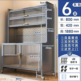 Tủ Kệ Để Đồ Nhà Bếp Đa Năng Thông Minh Cao Cấp VANDO - Kệ Để Đồ Nhà Bếp Lưu Trữ Lớn Toàn Bộ Vật Dụng Phòng Bếp