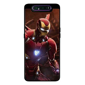 Ốp Lưng Dành Cho Samsung A80 mẫu Người Sắt Nền Đỏ - Hàng Chính Hãng