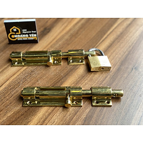 Mua Chốt then ngang cho cửa gỗ bằng đồng đúc dùng khóa ĐB 225X15mm