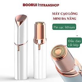 Bút cạo lông phụ nữ cao cấp BOORUI SF1106 - Máy cạo lông toàn thân, triệt lông thẩm mỹ cho phái đẹp  an toàn cho da ,pin sạc USB thiết kế nhỏ gọn dễ dàng mang theo - Hàng loại 1 - Trắng - Cao cấp