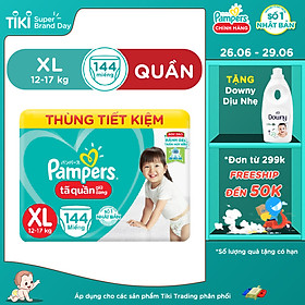 Thùng Mega Tã Quần Pampers Giữ Dáng Megabox M/L/XL - Tặng Chai Downy Dịu Nhẹ