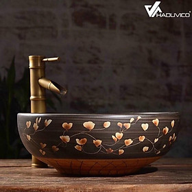 Mua Chậu sứ tân cổ điển  chậu hoa văn  chậu lavabo