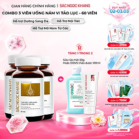 Combo 3 Hộp Sắc Ngọc Khang Vi tảo lục làm mờ sạm nám hiệu quả