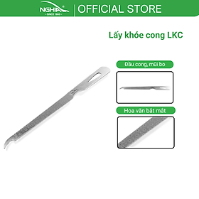 Cây Lấy Khóe Đầu Cong Inox Hỗ Trợ Móc Khóe và Vệ Sinh Khóe KỀM NGHĨA