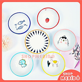 Mua Bát Ăn Dặm Gốm Sứ Kiểu Nhật Chén Nước Chấm Họa Tiết 60ml Shop Mẹ Bí Đỏ