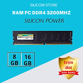 RAM Desktop Silicon Power 8GB DDR4 3200MHz CL22 UDIMM - Hàng chính hãng