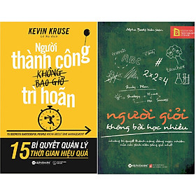 Hình ảnh Combo Giải Mã Bí Mật Thành Công Của Những Người Giỏi ( Người Giỏi Không Bởi Học Nhiều + Người Thành Công Không Bao Giờ Trì Hoãn ) (Tặng Tickbook đặc biệt)