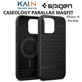 Ốp Lưng Spigen Hỗ Trợ Sạc Từ Tính MagFit Dành Cho iPhone 15 Pro Max, SPIGEN CASEOLOGY PARALLAX MAGFIT - HÀNG CHÍNH HÃNG