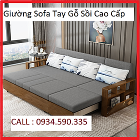 Mua Giường Sofa Thông Minh  Ghế sofa đa năng - Sofa giường thông minh gấp gọn Tay Gỗ Sang Trọng   Khung Thép Thiết Kế Hiện Đại KT 1 46m hoặc- 1 76m x Dài 1 95m
