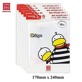 Set 5 tập bọc vở / bọc sách giáo khoa - Bọc bao tập vở nilon Hồng Hà 3269 / 3245 / 3157 / 3531