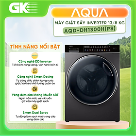 AQD-DH1300H(PS) - Máy giặt sấy Aqua Inverter AQD-DH1300H(PS) - Hàng Chính Hãng - Chỉ Giao Hồ Chí Minh