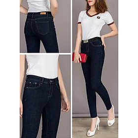Quần jean nữ cạp cao chất đẹp -XĐ