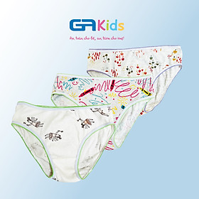  Set 3 Quần Lót Brief Cho Bé Gái GAKIDS - Cotton Cao Cấp, Sự dễ thương và thoải mái