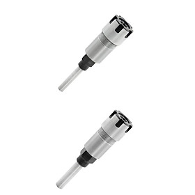 2pc ER16 Router Extension Chuck Holder Rod Woodworking Tool for Workshop
