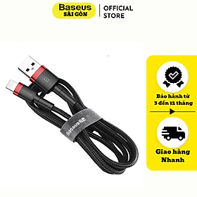 Mua Cáp sạc Baseus Cafule Series nhanh và truyền dữ liệu tốc độ cao Usb to IP 2.4A CALKLF- Hàng chính hãng
