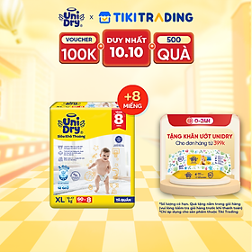 Tã quần UniDry Siêu khô thoáng gói Jumbo mới size XL