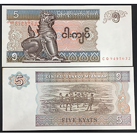 Mua Tờ 5 kyats của Myanmar con Lân sưu tầm
