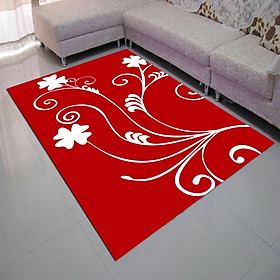 Mua Thảm nhung 3D nền đỏ dây leo trắng TSN15 (120x160cm)