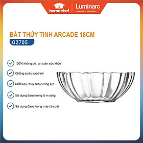 Bát tô/Bộ 6 bát tô thủy tinh Luminarc Arcade 18cm G2705/G2705*6 | Hàng chính hãng