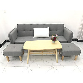 Bộ ghế sofa giường sofa bed tay vịn phòng khách sopha sivali08 salon