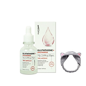 Serum Truyền Trắng, Giảm Thâm Nám Chuyên Sâu Angel's Liquid Glutathione+ Niacinamide 700 V-Ampoule 30ml +Tặng kèm 1 băng đô tai mèo (màu ngẫu nhiên)