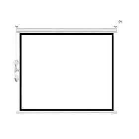 Màn máy chiếu 100inch đủ tỉ lệ Treo tường/ Di động hiệu Apollo - Hàng nhập khẩu - Điện 178x178cm