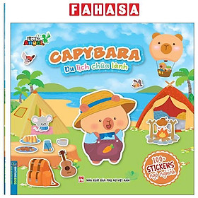Sách - Capybara - Du Lịch Chữa Lành - 100+ Stickers Ngộ Nghĩnh