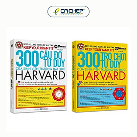 Combo 2 Cuốn 300 Câu Đố và 300 Trò Chơi Tư Duy Của Sinh Viên Trường Đại Học Harvard