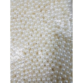Mua Hạt trai loại tốt 3ly   4ly  6ly  8ly  10ly trắng tinh  trắng ngà gói 100G loại có lỗ để sâu chuổi