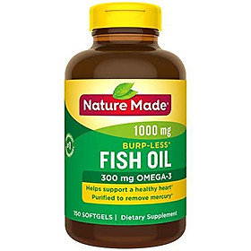 Viên Uống Dầu Cá Không Mùi 1000mg Hỗ Trợ Tim Mạch