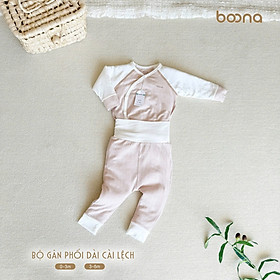 Bộ gân phối dài cài lệch Boona cho bé