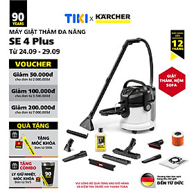 Mua (Sản xuất Châu Âu) Máy giặt thảm  Sofa Karcher SE 4 Plus - Công suất 1000W - Làm sạch thảm  sofa và hút bụi đa năng dùng cho gia đình - Hàng Chính Hãng