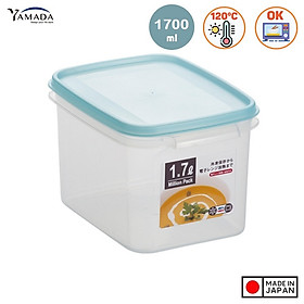 Mua Hộp trữ thức ăn YAMADA bảo quản thực phẩm tủ lạnh  tủ đông chịu nhiệt cao và dùng được trong lò vi ba 1700ml - hàng nhập khẩu chính hãng (MADE IN JAPAN)