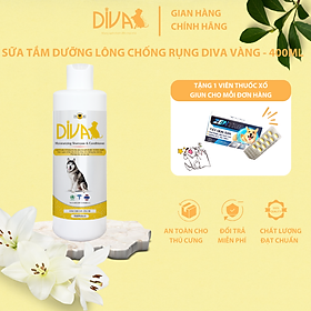 Sữa tắm dưỡng ẩm cho chó lông xù - DIVA 4 (Màu Vàng - 400ml)