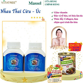 Nhau thai cừu Vitatree Super Strength Sheep Placenta 60.000mg Úc Hỗ trợ chống lão hóa da, giúp da sáng mịn - Massel Official