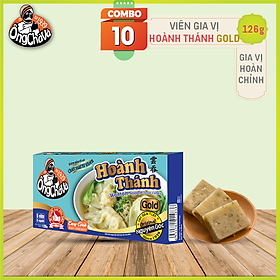 Combo 10 Hộp Viên Gia Vị HOÀNH THÁNH Gold Ông Chà Và 126g