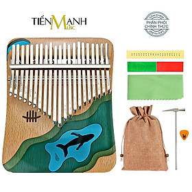 Mua Đàn Kalimba Hluru Resin 21 Phím KWD21 Hình Cá Heo  Voi - Acrylic Keo đổ nhựa Thủy Tinh hữu cơ trong suốt Hàng Chính Hãng- Kèm Móng Gẩy DreamMaker