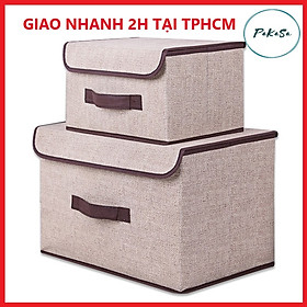 Combo 2 Hộp Vải Đựng Đồ Đa Năng PaKaSa - Hàng Chính Hãng